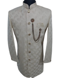 Skin Colour Sherwani For Men Party And Wedding, Size - 38