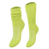 Kids Cotton Knee High Slouch Socks, 1 Pair, Ages 3-15, Elastic &