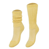 Kids Cotton Knee High Slouch Socks, 1 Pair, Ages 3-15, Elastic &