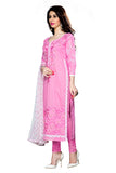 Womens Designer Light Pink Cotton Partywear Salwar