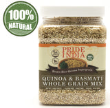 Quinoa & Brown Basmati Whole Grain Mix - Protein Rich Super Grain Jar