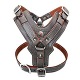 Durable Dog Harness Large Dogs Genuine Leather Harnesses Pet Training