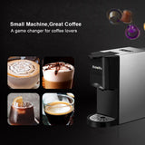 3 in 1 Espresso Coffee Machine 19Bar 1450W Multiple Capsule Coffee