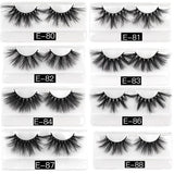 25 MM Lashes Wholesale 30/50/100 Pairs 3D Mink Eye Lashes With Tray No