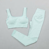 Women's sportswear High Waist Sports Bra+ Legging Gym Clothing