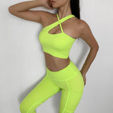 Sportwear Women Yoga Sets Fitness Wear 2peice Suits High Waist Legging