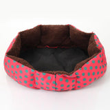 Pet Bed Mat House Bag Nice-looking Dot Pattern Octagonal Flannelette &