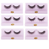 30 Pairs Wholesale 3D Mink Lashes Eyelash Makeup Brush Natural Soft