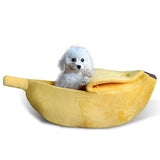 Dog Bed Banana Shape Dog House Pet Cat House Sofa Pet Kennel Nest Warm