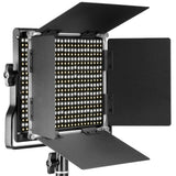 4 Pieces Bi-Color 660 LED Video Light and Stand Kit: Dimmable Light