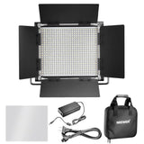 4 Pieces Bi-Color 660 LED Video Light and Stand Kit: Dimmable Light