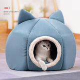 Pet Dog Cat Tent House Kennel Winter Warm Nest Soft Sleeping Sofa Pad