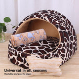 Pet Dog House Winter Warm Mat Breathable Cave Basket Soft Pet Sofa