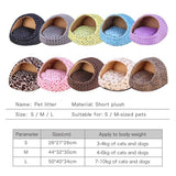 Pet Dog House Winter Warm Mat Breathable Cave Basket Soft Pet Sofa