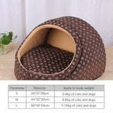 Pet Dog House Winter Warm Mat Breathable Cave Basket Soft Pet Sofa