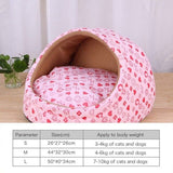 Pet Dog House Winter Warm Mat Breathable Cave Basket Soft Pet Sofa