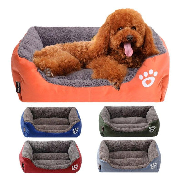 Pet Cat Dog Bed Warm Dog House Soft Fleece Nest Dog Baskets Mat Autumn