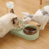 Pet Dog Cat Automatic Feeder Bowl for Dogs Drinking Water Bottle