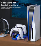 Dual Controller Charger For PS5 Charging Dock Station For Playstation