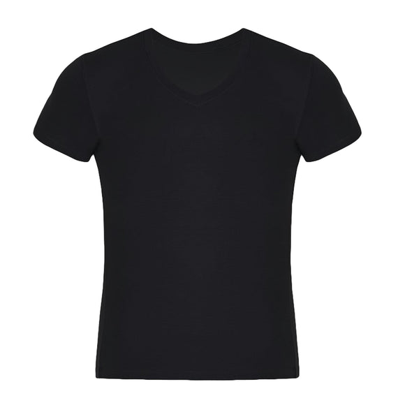 V Neck T Shirts for Men Rayon Made from Bamboo Tees Breathable