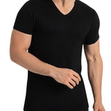 V Neck T Shirts for Men Rayon Made from Bamboo Tees Breathable