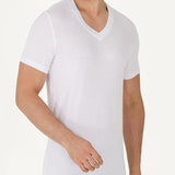 Premium V Neck T Shirts for Men Rayon Made from Bamboo Tees Moisture