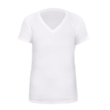 Premium V Neck T Shirts for Men Rayon Made from Bamboo Tees Moisture