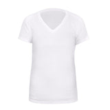 V Neck T Shirts for Men Rayon Made from Bamboo Tees Breathable