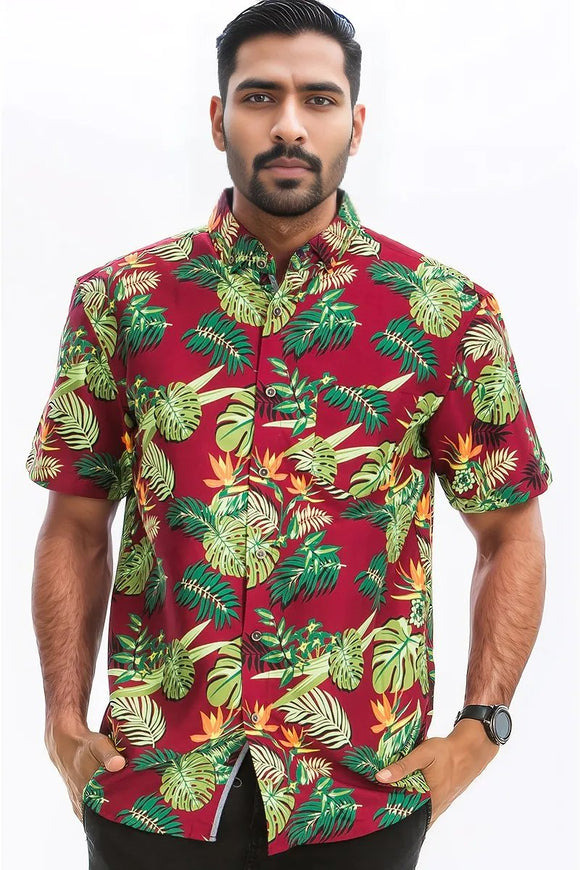 HAWAIIAN BUTTON DOWN SHIRT