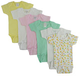 Pastel Girls Short Sleeve 6 Pack