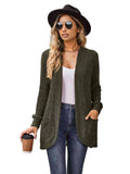 Open Front Cardigan with Pockets