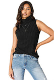 Basic Bae Full Size Ribbed Turtleneck Tank