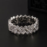 Inlaid Zircon 925 Sterling Silver Ring