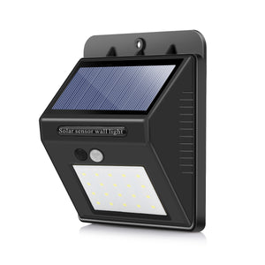 Waterproof 20 LED Solar Motion Sensor Wall Light