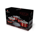 12-Pieces Cookware Set with Detached Ergonomic Handle