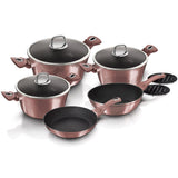 10-Piece Kitchen Cookware Set I-Rose Collection