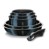 12-Pieces Cookware Set with Detached Ergonomic Handle