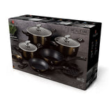 13-Piece Kitchen Cookware Set Black Collection