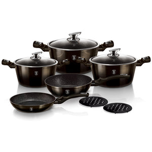 13-Piece Kitchen Cookware Set Black Collection