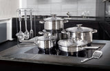 17-Piece Jumbo Stainless Steel Cookware Set Blauman Collection