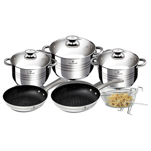 10-Piece Stainless Steel Cookware Set