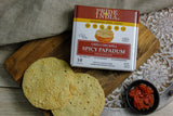 Spicy Chickpea Masala Papadum Lentil Crisp