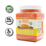 Indian Split Masur Red Lentils - Protein & Fiber Rich Masoor Dal Jar