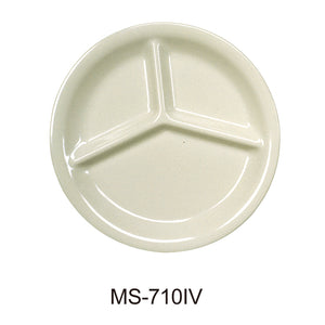 Yanco MS-710IV Mile Stone Three Compartment Plate