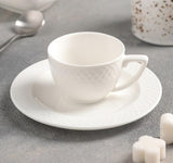 Fine Porcelain 3 Oz | 90 Ml Coffee Cup & Saucer Set