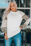 Leopard Round Neck Dropped Shoulder T-Shirt