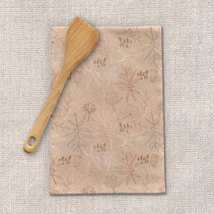 Desert Leaf Tea Towel