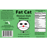 Fat Cat Mexican-Style Habanero Hot Sauce