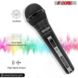 5 CORE Karaoke Microphone Dynamic Vocal Handheld Mic Pair Cardioid Unidirectional Microfono w On and Off Switch Includes XLR Audio Cable Mic Holder PM 757 2 PCS