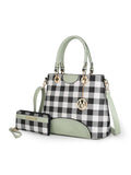 Gabriella Checkers Handbag with Wallet